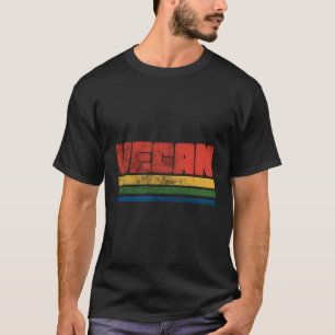 Vintage Style Vegan S Retro Veganism Hoodie T-Shirt