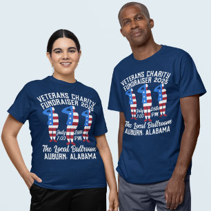 Vintage-Style Veterans Charity Fundraiser  T-Shirt