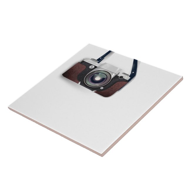 Vintage Style Vintage camera Ceramic Tile (Side)
