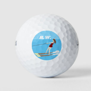 Vintage-style Waterski Golf Balls