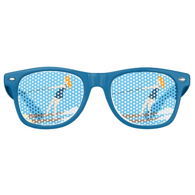 Vintage-style Waterski Retro Sunglasses (Front)