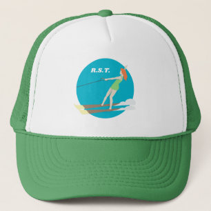 Vintage-style Waterski Trucker Hat