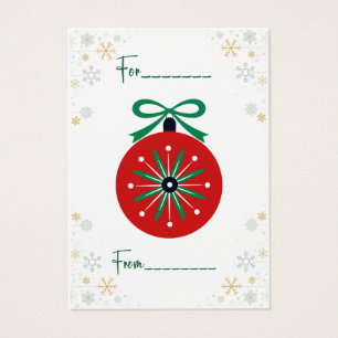 Vintage Style Whimsical Christmas Gift Card