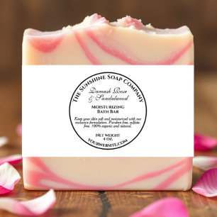 Vintage Style White Soap Belly Band Invitation Belly Band