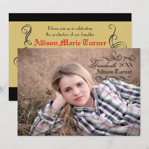 Vintage Style with Photo - Grad Announcement