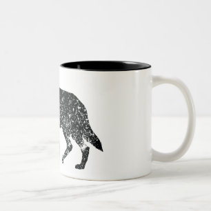 Vintage-style Wolf Mug