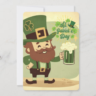 Vintage styled Saint Patrick's day Holiday Card