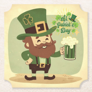 Vintage styled Saint Patrick's day Paper Coaster