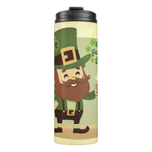 Vintage styled Saint Patrick's day Thermal Tumbler