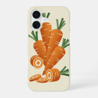 Vintage Stylised Carrots