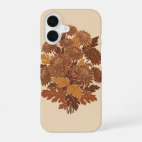 Vintage Stylised Chrysanthemums