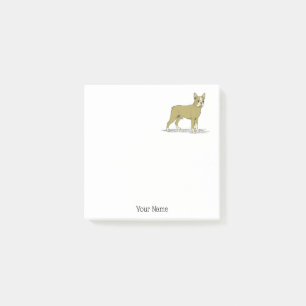 Vintage Stylised French Bulldog C Post-it Notes