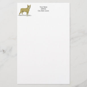Vintage Stylised French Bulldog C Stationery