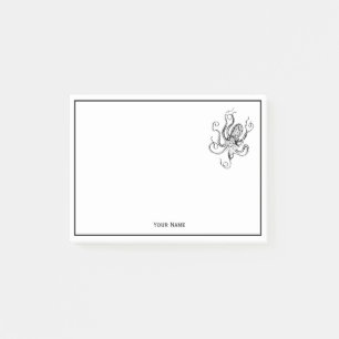 Vintage Stylised Octopus Drawing #1 Post-it Notes