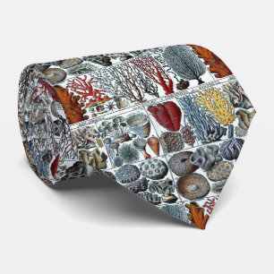 Vintage Stylised Sea Corals Tie