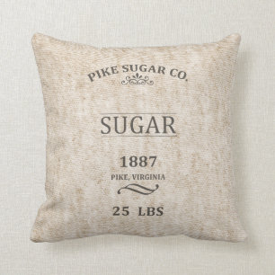 Vintage Sugar Sack Cushion