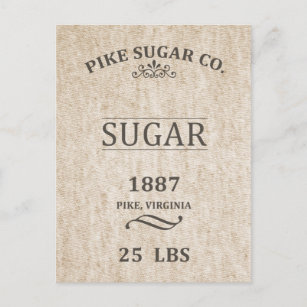 Vintage Sugar Sack Postcard