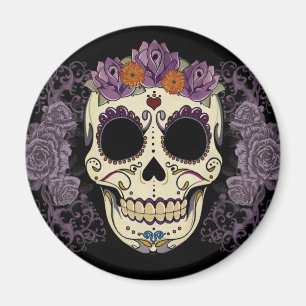 Vintage Sugar Skull Magnet