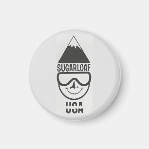 Vintage Sugarloaf maine Ski Resort new england Magnet