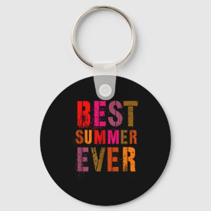 Vintage summer camp staff camping host family trip key ring