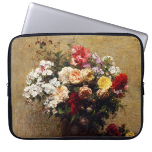 Vintage Summer Flowers by Henri Fantin-Latour Laptop Sleeve