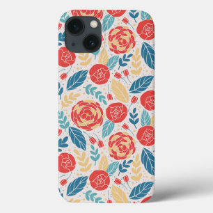 Vintage Summer Garden Blooming Flowers iPhone 13 Case
