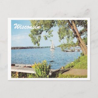 Vintage Summer Lake Postcard