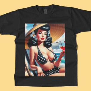 Vintage Summer Pin Up T-Shirt