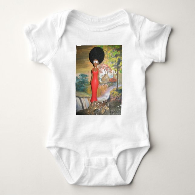 vintage summer Red.png Baby Bodysuit (Front)