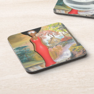 vintage summer Red.png Coaster