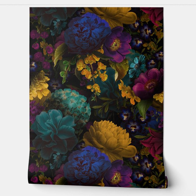 Vintage Summer Romanticism Maximalism heritage Wallpaper (Unrolling)