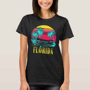 Vintage Summer Travel To Florida Beach Vacation Su T-Shirt
