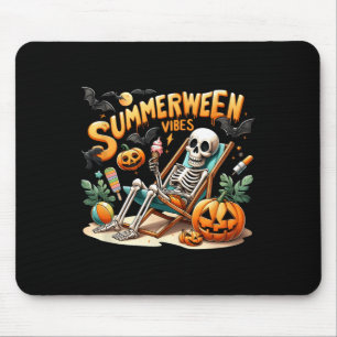 Vintage Summerween Ice Cream Summer Vacation Hallo Mouse Pad