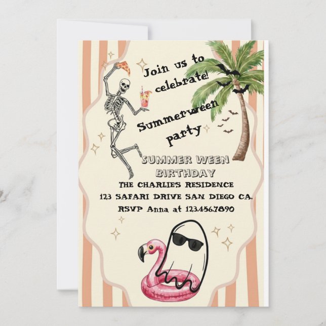 Vintage Summerween Invitation  (Front)
