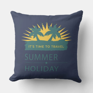 Vintage Sun-Drenched Retro 70s Summer Laptop Skin Cushion