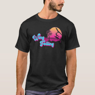 Vintage Sun Kiteboarder Equipment Kiteboarding Win T-Shirt