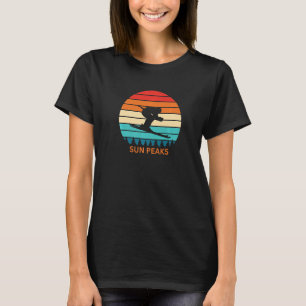 Vintage Sun Peaks Canada Ski Resort 80s 90s Retro T-Shirt