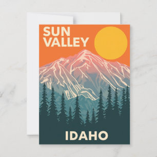Vintage Sun Valley Idaho Travel Postcard
