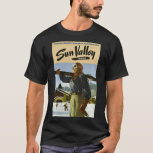 Vintage Sun Valley Idaho Travel  T-Shirt