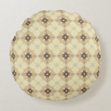 Vintage Sunburst Round Pillow - Timeless Charm for