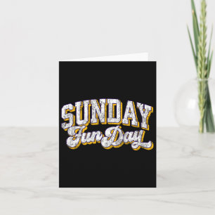 Vintage Sunday Funday Minnesota Football Retro Fun Card