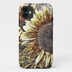 Vintage Sunflower artwork iPhone 11 Case