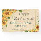 Vintage Sunflower Elegant Summer Retirement Party