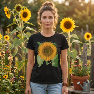 Vintage Sunflower Flower by Basilius Besler T-Shirt
