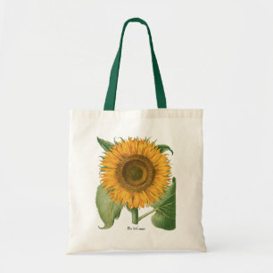 Vintage Sunflower Flower by Basilius Besler Tote Bag