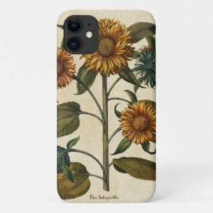 Vintage Sunflower Flower Print iPhone 11 Case