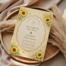 Vintage Sunflower Garden Wedding