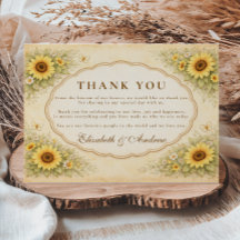 Vintage Sunflower Garden Wedding