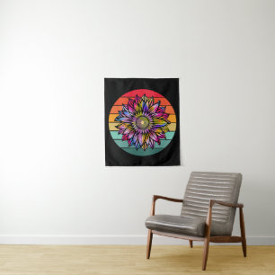 Vintage Sunflower Mothers Day Gift Flower For Her Tapestry
