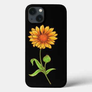 Vintage Sunflower Nature Design iPhone 13 Case